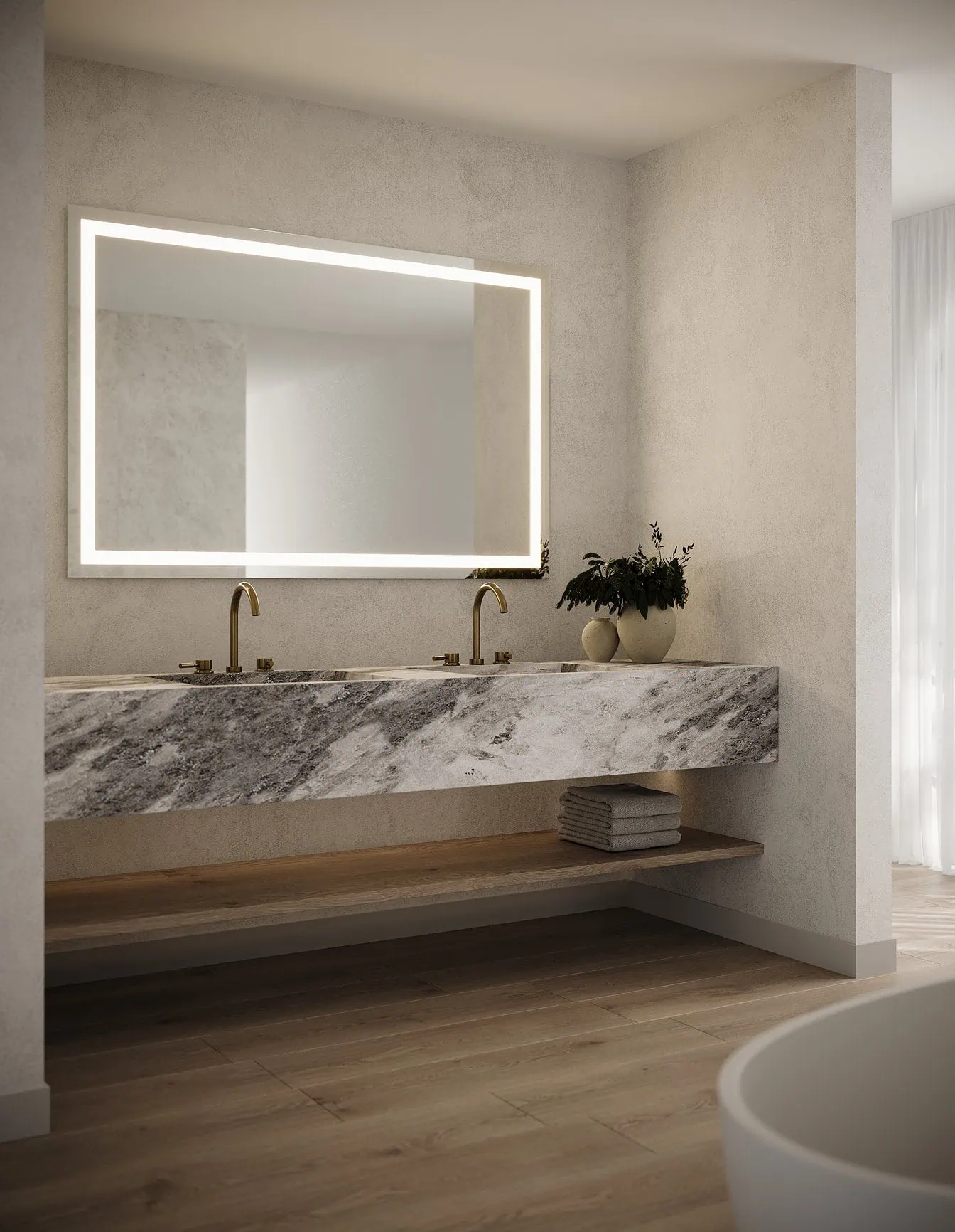How Big Should a Mirror Be Over a Vanity?